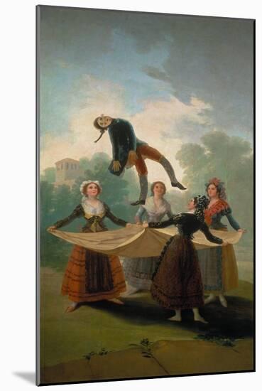 El Pelele (The Puppet), 1791/92-Francisco de Goya-Mounted Giclee Print
