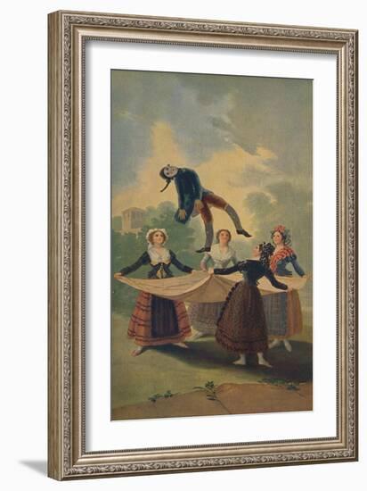 'El Pelele', (The Straw Manikin), 1791-1792, (c1934)-Francisco Goya-Framed Giclee Print