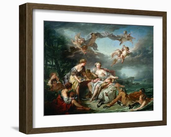 El rapto de Europa, 1747.-Francois Boucher-Framed Giclee Print