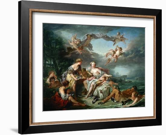 El rapto de Europa, 1747.-Francois Boucher-Framed Giclee Print