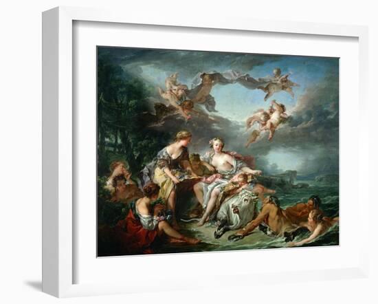 El rapto de Europa, 1747.-Francois Boucher-Framed Giclee Print