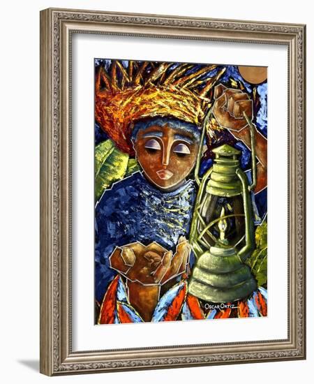 El Regreso Del Coqui Dorado-Oscar Ortiz-Framed Giclee Print