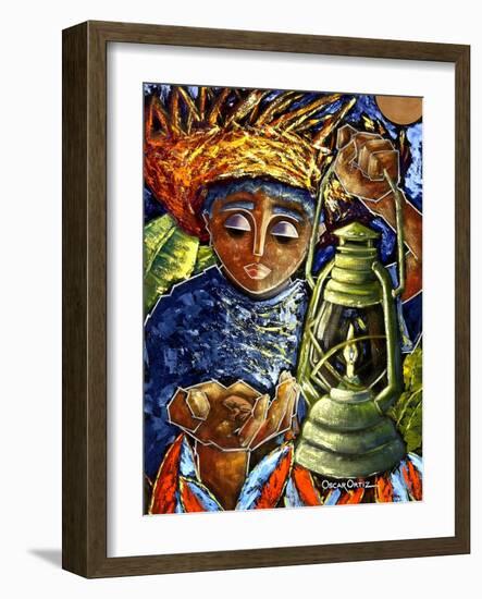 El Regreso Del Coqui Dorado-Oscar Ortiz-Framed Giclee Print