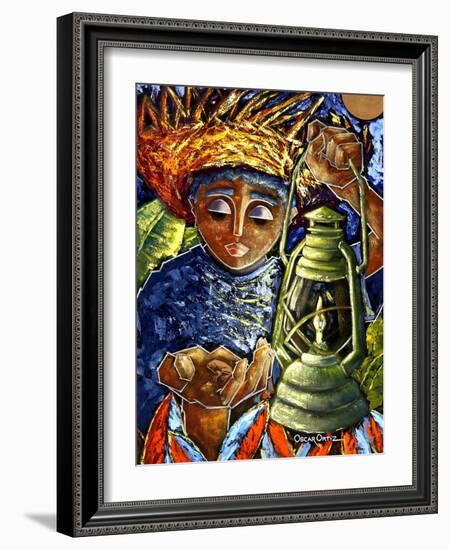 El Regreso Del Coqui Dorado-Oscar Ortiz-Framed Giclee Print