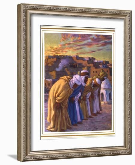 El Rekaa Ou L'Inclination (La Prier) (Prayer of Inclinatio), 1918-Etienne Dinet-Framed Giclee Print