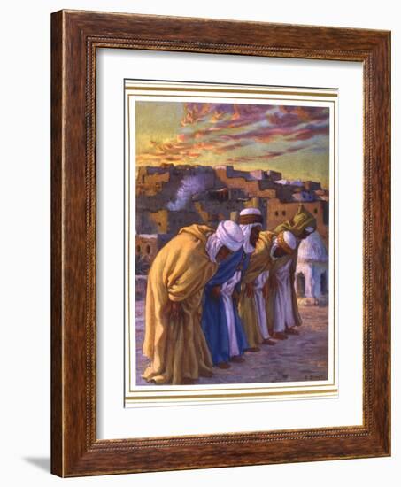 El Rekaa Ou L'Inclination (La Prier) (Prayer of Inclinatio), 1918-Etienne Dinet-Framed Giclee Print