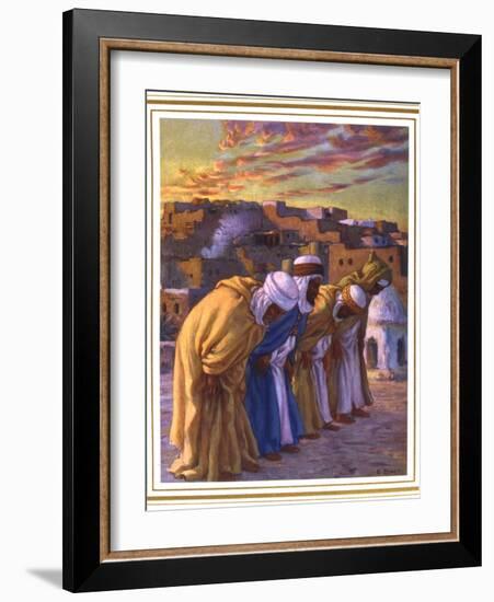 El Rekaa Ou L'Inclination (La Prier) (Prayer of Inclinatio), 1918-Etienne Dinet-Framed Giclee Print