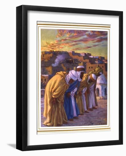 El Rekaa Ou L'Inclination (La Prier) (Prayer of Inclinatio), 1918-Etienne Dinet-Framed Giclee Print