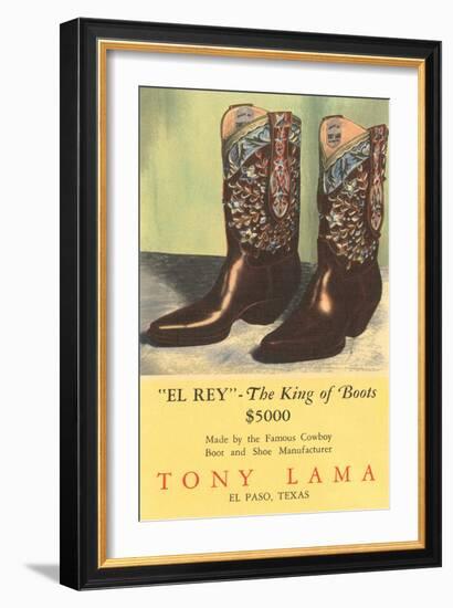 El Rey Tony Loma Cowboy Boots-null-Framed Art Print