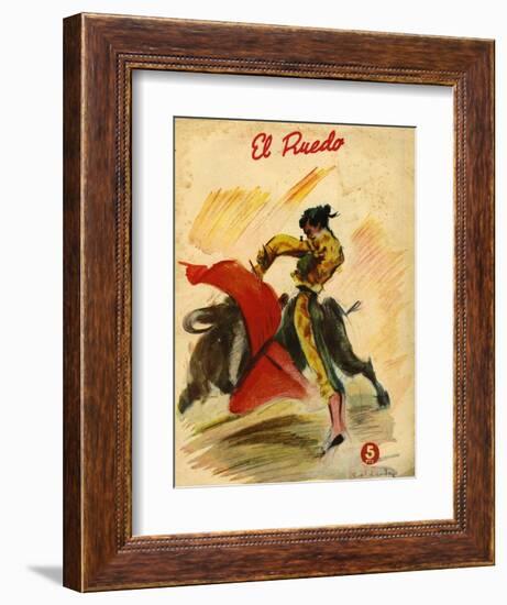 El Ruedo, Magazine Cover, Spain, 1954-null-Framed Giclee Print