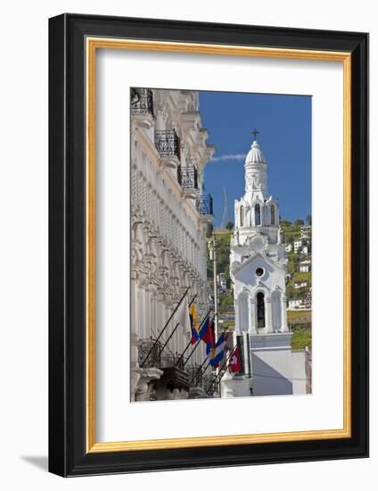 El Sagrario Chapel in the Plaza de La Independencia in Quito, Ecuador-Peter Adams-Framed Photographic Print