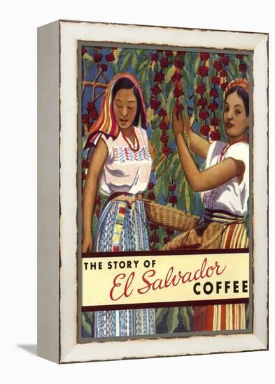 El Salvador Coffee, Pickers-null-Framed Stretched Canvas