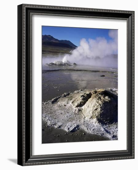 El Tatio Geysers and Fumaroles, Andes at 4300M, Northern Area, Chile, South America-Geoff Renner-Framed Photographic Print