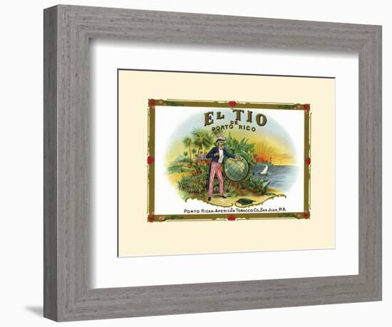 El Tio De Puerto Rico-null-Framed Art Print