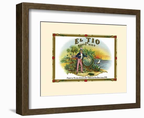 El Tio De Puerto Rico-null-Framed Art Print