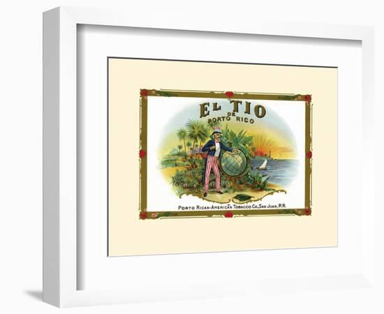 El Tio De Puerto Rico-null-Framed Art Print