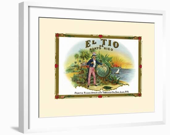 El Tio De Puerto Rico-null-Framed Art Print