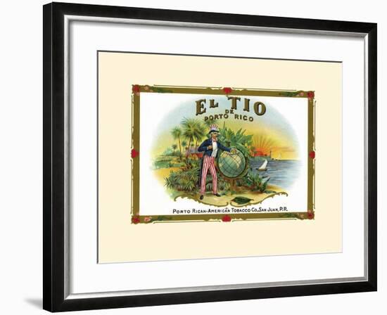 El Tio De Puerto Rico-null-Framed Art Print