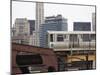 El Train on the Elevated Train System, the Loop, Chicago, Illinois, USA-Amanda Hall-Mounted Photographic Print