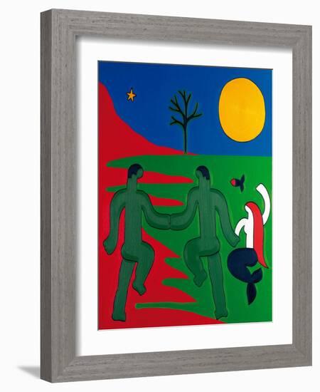 El Último Encuentro Entre El Pescador Y Su Alma, 2014-Cristina Rodriguez-Framed Giclee Print