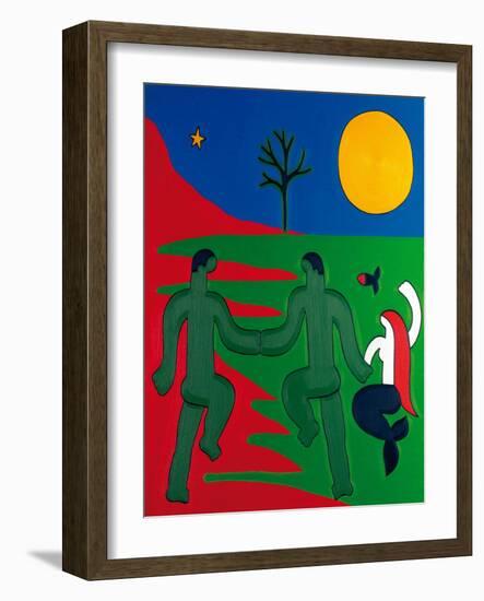 El Último Encuentro Entre El Pescador Y Su Alma, 2014-Cristina Rodriguez-Framed Giclee Print