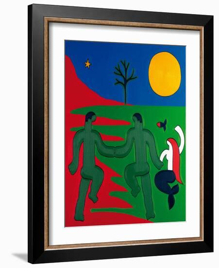 El Último Encuentro Entre El Pescador Y Su Alma, 2014-Cristina Rodriguez-Framed Giclee Print