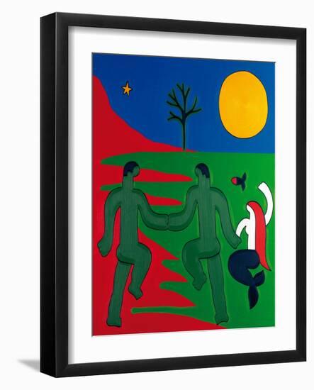 El Último Encuentro Entre El Pescador Y Su Alma, 2014-Cristina Rodriguez-Framed Giclee Print