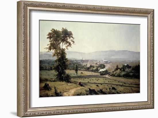 El Valle De Lackawanna-George Inness-Framed Giclee Print