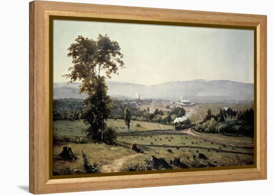 El Valle De Lackawanna-George Inness-Framed Premier Image Canvas