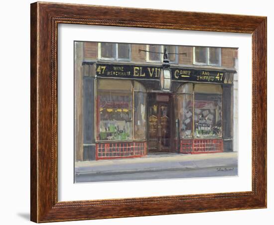 El Vino's, Fleet Street-Julian Barrow-Framed Giclee Print