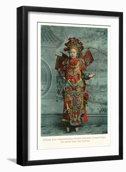 Elaborate Chinese Costume-null-Framed Art Print