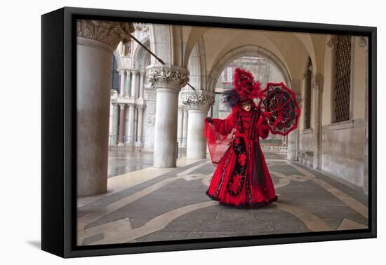 Elaborate Costume for Carnival Festival, Venice, Italy-Jaynes Gallery-Framed Premier Image Canvas