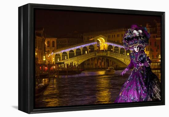 Elaborate Costume for Carnival Festival, Venice, Italy-Jaynes Gallery-Framed Premier Image Canvas