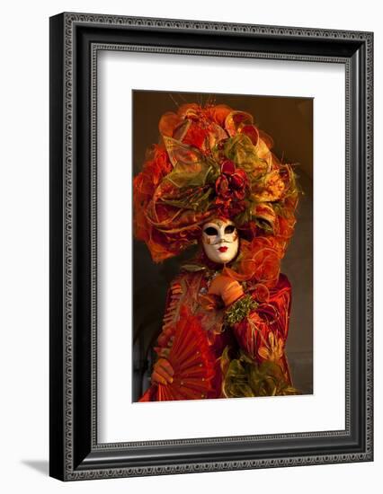 Elaborate Costume for Carnival Festival, Venice, Italy-Jaynes Gallery-Framed Photographic Print