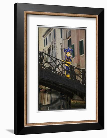 Elaborate Costume for Carnival, Venice, Italy-Darrell Gulin-Framed Photographic Print
