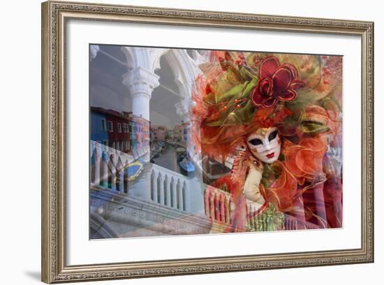 Elaborate Costumes for Carnival Festival, Venice, Italy-Jaynes Gallery-Framed Photographic Print