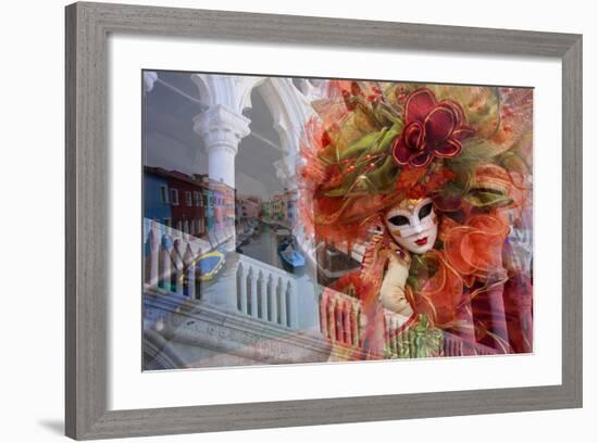 Elaborate Costumes for Carnival Festival, Venice, Italy-Jaynes Gallery-Framed Photographic Print