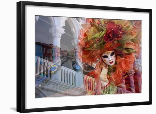 Elaborate Costumes for Carnival Festival, Venice, Italy-Jaynes Gallery-Framed Photographic Print