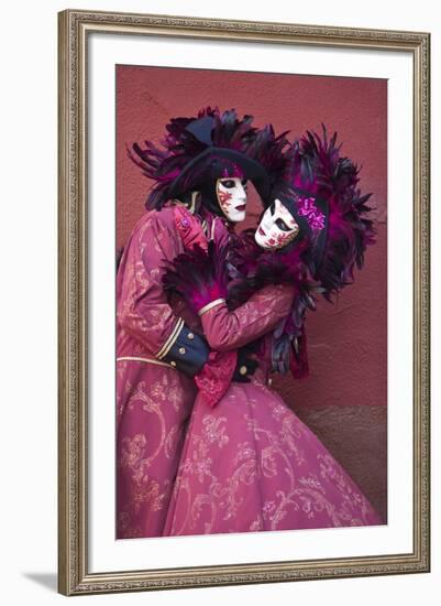 Elaborate Costumes for Carnival Festival, Venice, Italy-Jaynes Gallery-Framed Premium Photographic Print