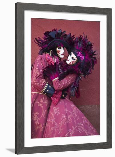 Elaborate Costumes for Carnival Festival, Venice, Italy-Jaynes Gallery-Framed Premium Photographic Print