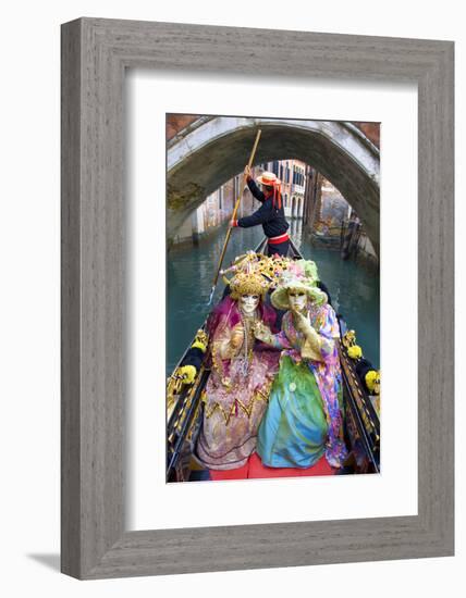 Elaborate Costumes for Carnival Festival, Venice, Italy-Jaynes Gallery-Framed Photographic Print