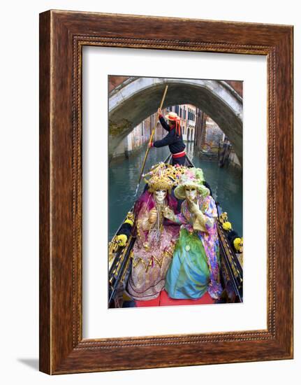 Elaborate Costumes for Carnival Festival, Venice, Italy-Jaynes Gallery-Framed Photographic Print