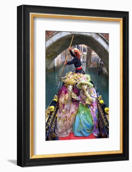 Elaborate Costumes for Carnival Festival, Venice, Italy-Jaynes Gallery-Framed Photographic Print