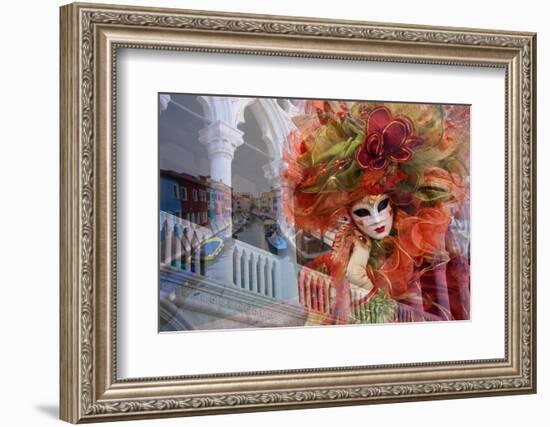 Elaborate Costumes for Carnival Festival, Venice, Italy-Jaynes Gallery-Framed Photographic Print