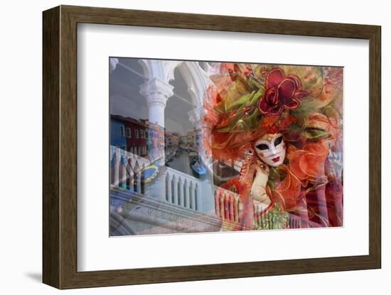 Elaborate Costumes for Carnival Festival, Venice, Italy-Jaynes Gallery-Framed Photographic Print