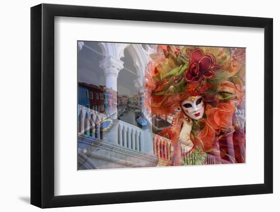 Elaborate Costumes for Carnival Festival, Venice, Italy-Jaynes Gallery-Framed Photographic Print