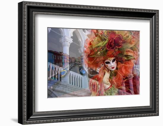 Elaborate Costumes for Carnival Festival, Venice, Italy-Jaynes Gallery-Framed Photographic Print