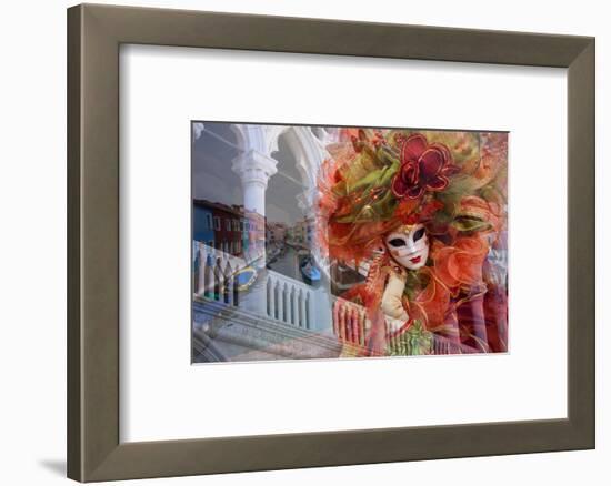 Elaborate Costumes for Carnival Festival, Venice, Italy-Jaynes Gallery-Framed Photographic Print