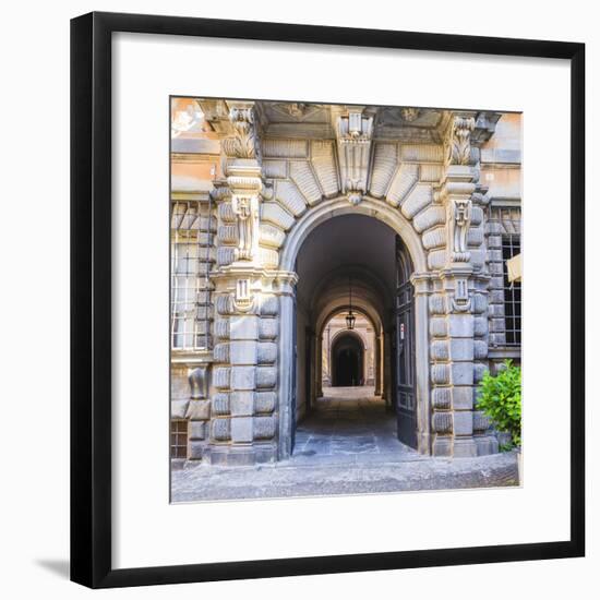 Elaborate Entry Way In Italy-Matias Jason-Framed Photographic Print