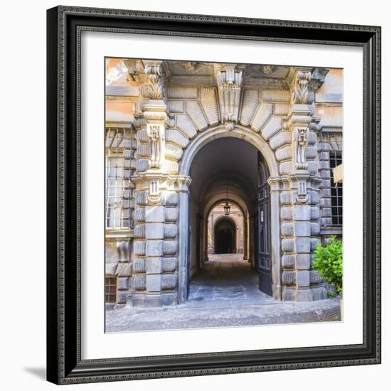 Elaborate Entry Way In Italy-Matias Jason-Framed Photographic Print